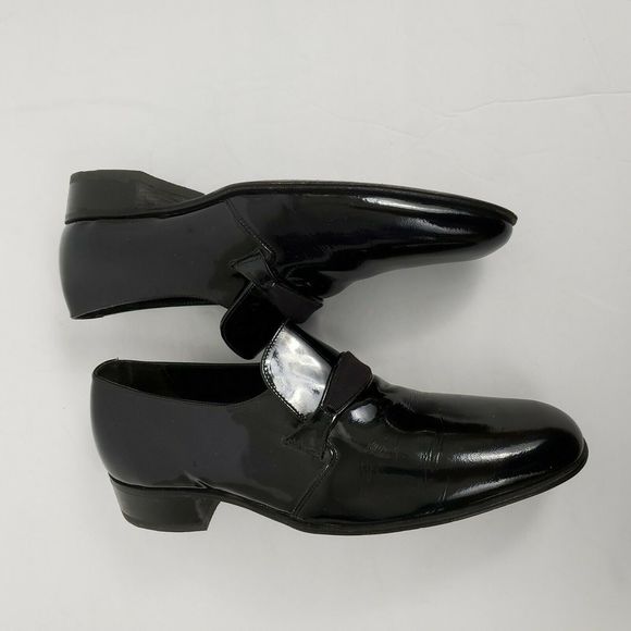 Florsheim dress shoes 7 groom designer shiny black - Picture 5 of 7